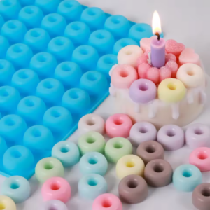 Kaars mal Kleine Donuts Mat