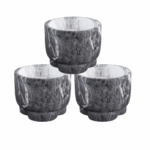 Kaars potten PTMD Marmy Zwart