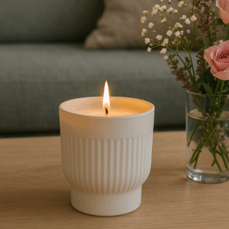 Kaars Potten – Countryfield Tirza Wit